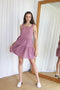 Paris Tier Dress- Raspberry