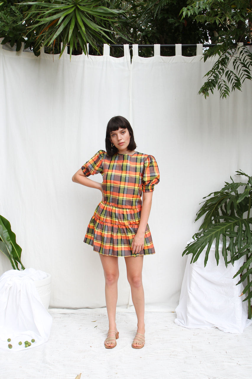 Bette Skirt- Jungle Check