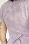 Sophia Wrap Dress- Lilac Stripe