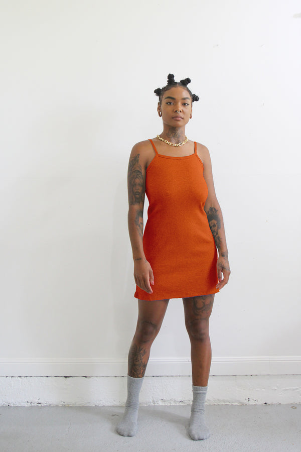 Rib Mini Dress- Ember