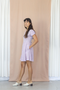Sophia Wrap Dress- Lilac Stripe