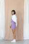 Rib Shorts- Lavender