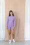Rib Shorts- Lavender