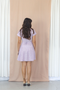 Sophia Wrap Dress- Lilac Stripe